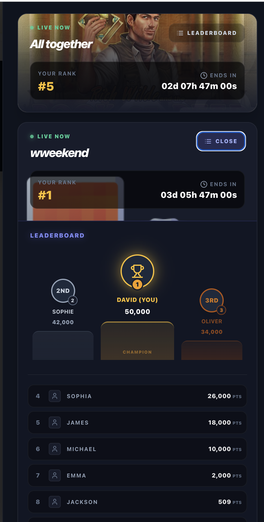 Live Leaderboard